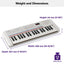 Yamaha Portable Keyboard - White