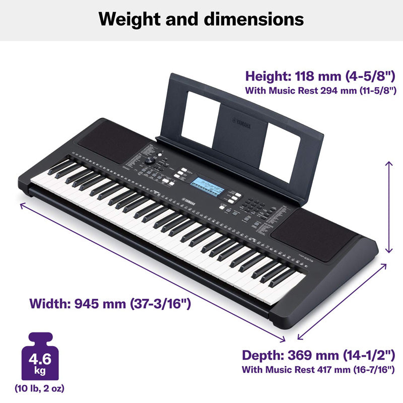 Yamaha Portable Keyboard - PSR-E373