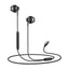 Yesido YH48 8 Pin Metal Line-Control In-Ear Wired Earphone - 1.2M / Lightning - Black