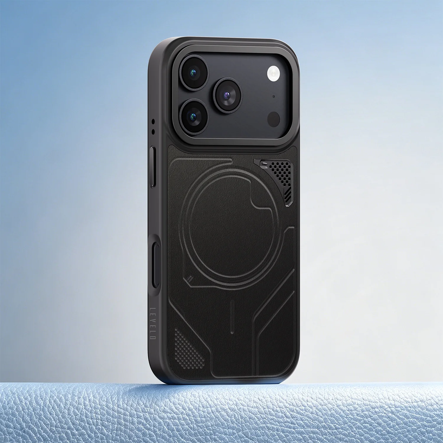 Levelo OPAL MagSafe Hybrid Armor Case For Apple iPhone 18 Pro - Black
