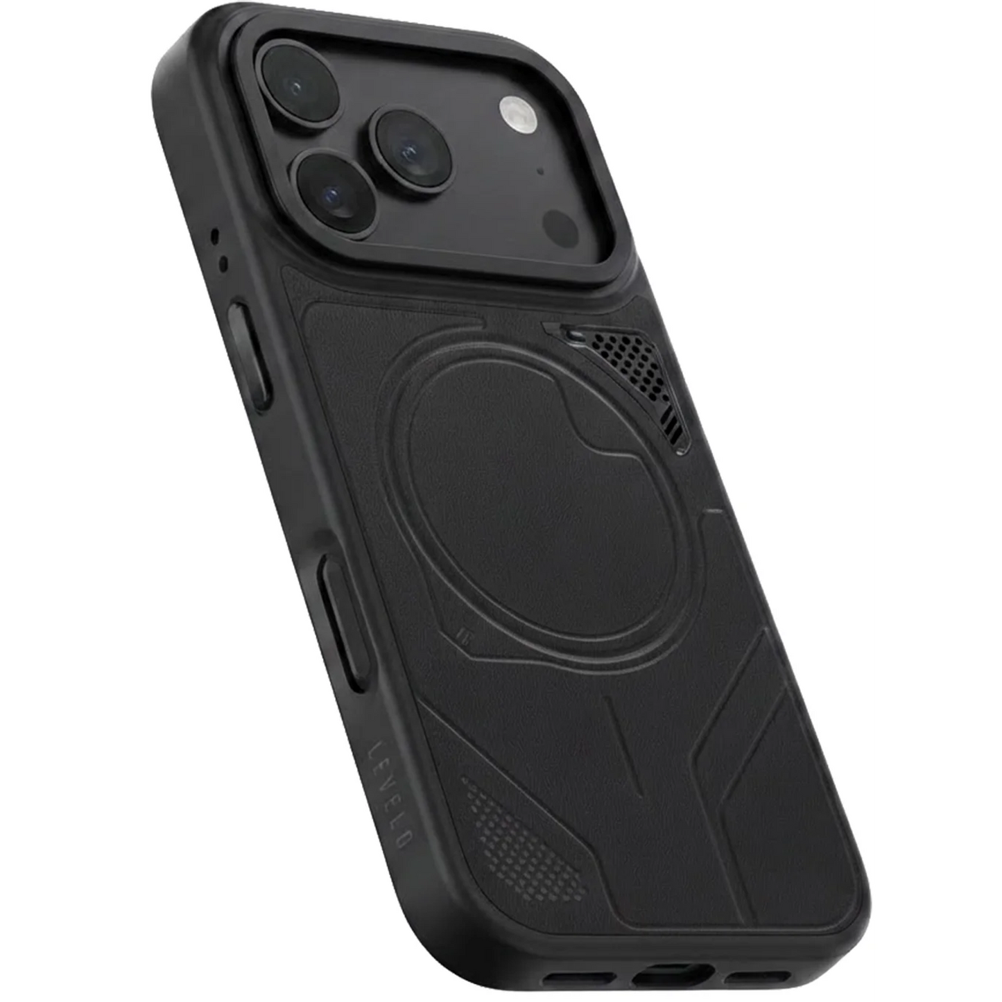 Levelo OPAL MagSafe Hybrid Armor Case For Apple iPhone 18 Pro - Black