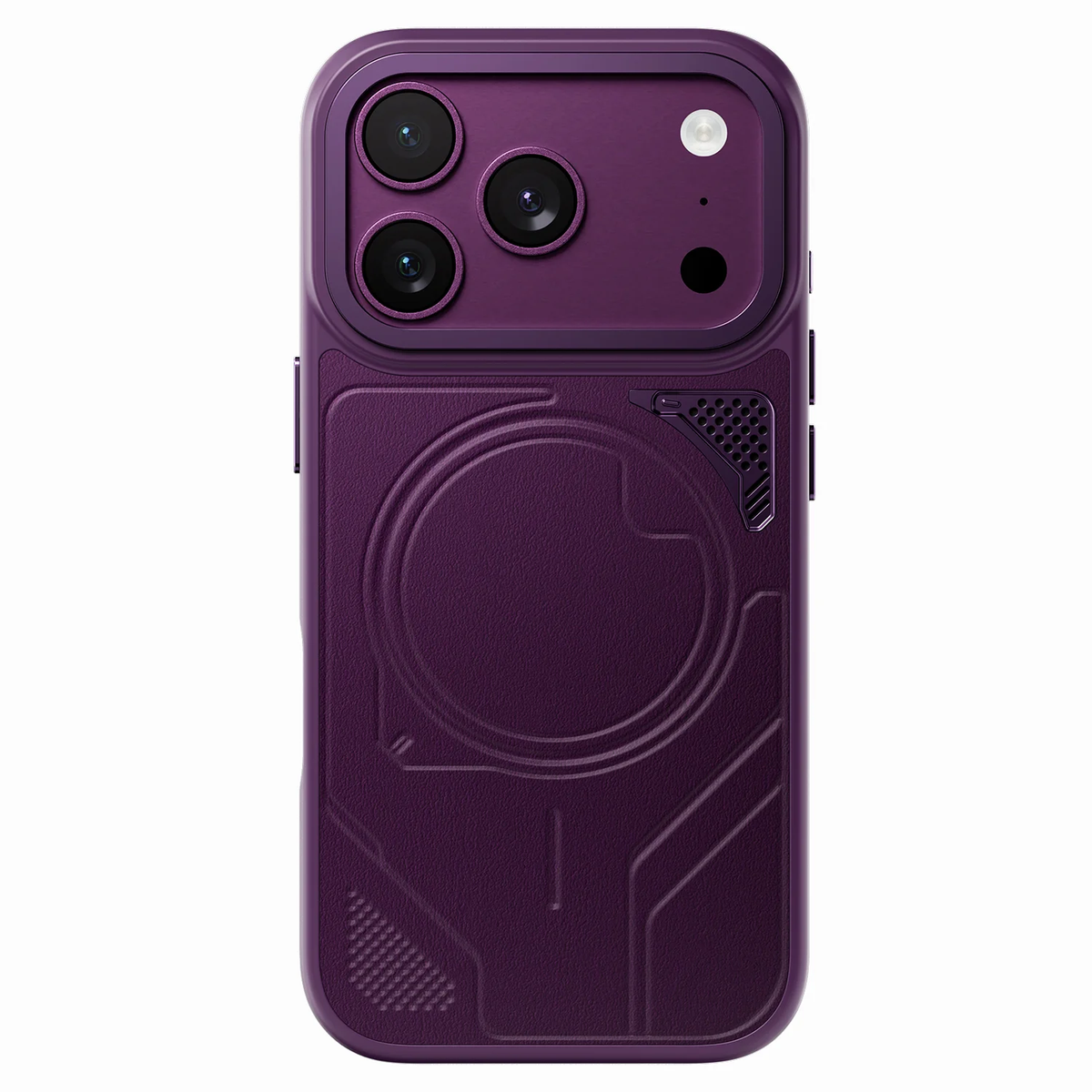 Levelo OPAL MagSafe Hybrid Armor Case For Apple iPhone 18 Pro - Burgundy
