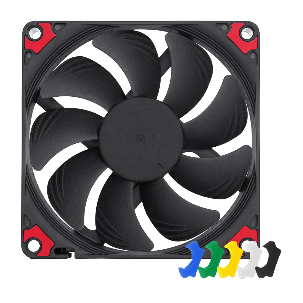NOCTUA NF-A9x14 HS-PWM Chromax 92mm Premium Silent Slim Fan with Swappable pads - Black