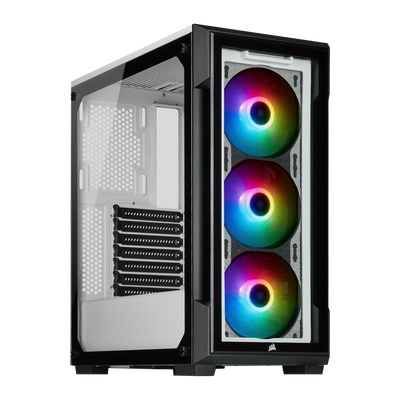 CORSAIR iCUE 220T RGB Mid Tower Case - White