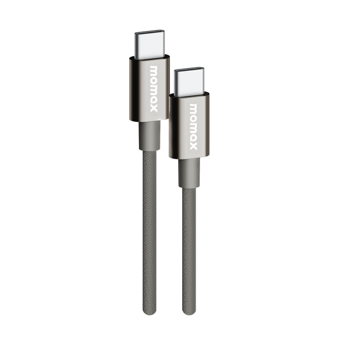 MOMAX Elite Braided Cable - 60W / USB-C / 1.5 Meter / Titanium