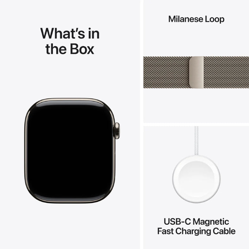 Apple Watch Series 11 - LTPO OLED / 64GB / 46mm / Bluetooth / Wi-Fi + Cellular / Medium/Large / Natural Titanium Case