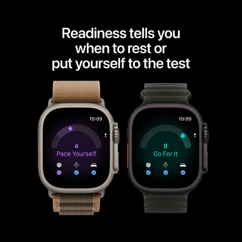 Apple Watch Ultra 4 - LTPO OLED / 64GB / 49mm / Bluetooth / Wi-Fi / Cellular / Medium/Large / Black Titanium Case with Burgundy Trail Loop