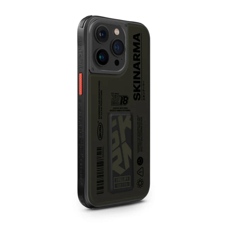 SKINARMA SPUNK Mag-Charge Case - iPhone 15 Pro / Pewter Green