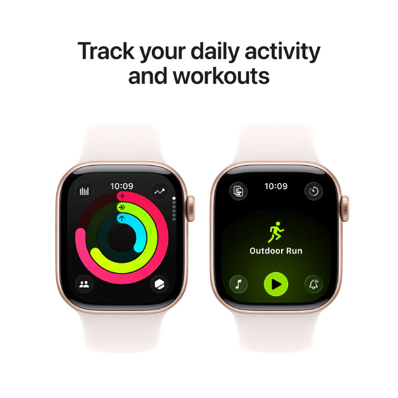 Apple Watch Series 11 - LTPO OLED / 64GB / 42mm / Bluetooth / Wi-Fi / Small/Medium / Rose Gold Aluminum Case with Light
