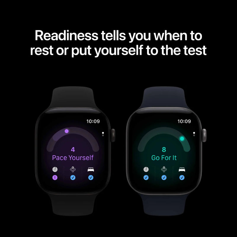 Apple Watch Series 12 - LTPO OLED / 64GB / 46mm / Bluetooth / Wi-Fi + Cellular / Medium/Large / Pearl White Ceramic Case with Sand Sport Band