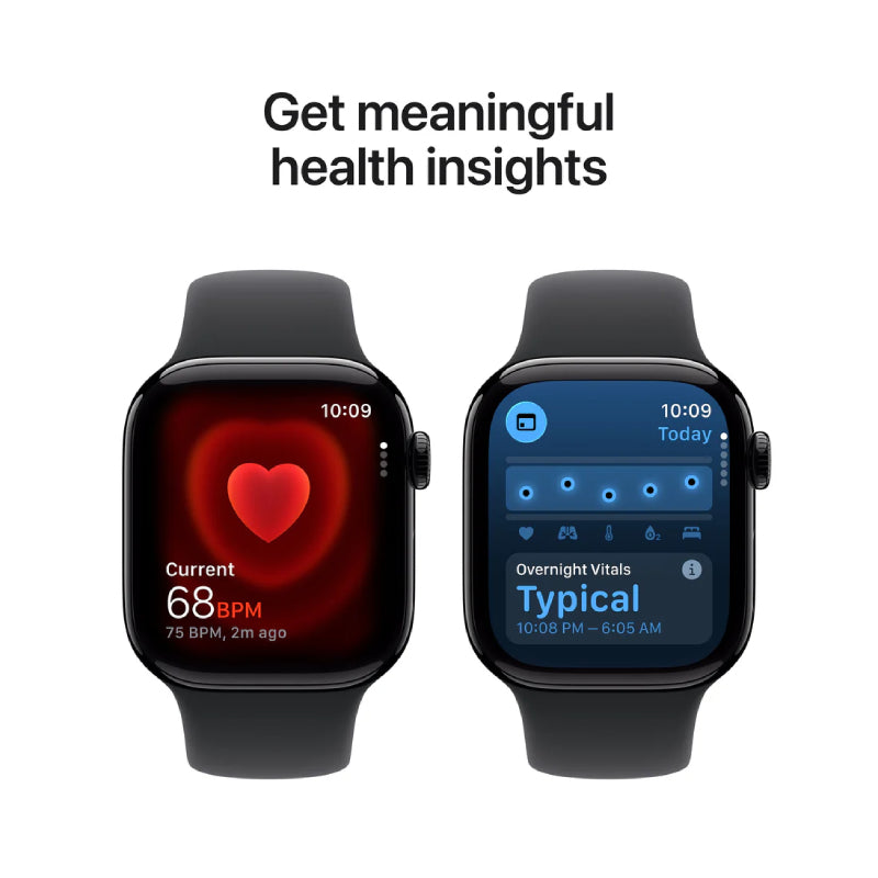 Apple Watch Series 11 - LTPO OLED / 64GB / 46mm / Bluetooth / Wi-Fi + Cellular / Small/Medium / Jet Black Aluminum Case