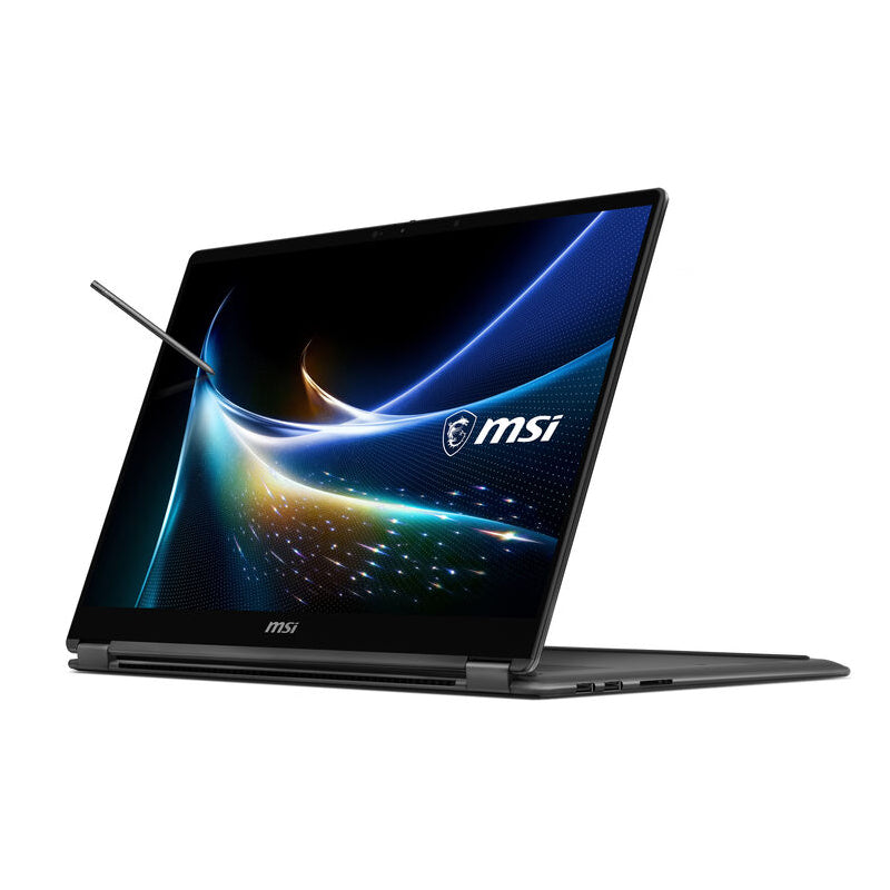 Pre-Order MSI Prestige N16 Flip AI+ 2-in-1 Multi-Touch Laptop - 16" 2.8K OLED Multi-Touch / NVIDIA RTX Spark N1X / 128GB / 2TB (NVMe M.2 SSD) / NVIDIA Blackwell RTX 6144-Core Graphics / Win 11 Pro / 2YW / Platinum Gray - Laptop