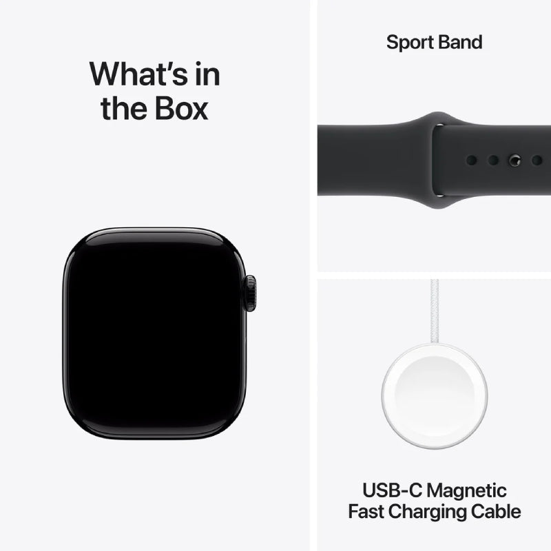Apple Watch Series 11 - LTPO OLED / 64GB / 46mm / Bluetooth / Wi-Fi + Cellular / Small/Medium / Jet Black Aluminum Case
