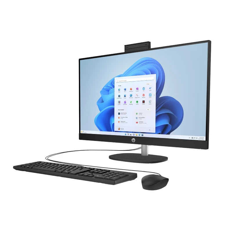 HP 27-CR2048NE AIO AI PC - Ultra 7 255U / 8GB / 512GB (NVMe M.2 SSD) / 27" FHD Non-Touch / 1YW / Jet Black - Desktop