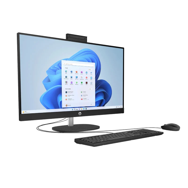 HP 27-CR2048NE AIO AI PC - Ultra 7 255U / 8GB / 512GB (NVMe M.2 SSD) / 27" FHD Non-Touch / 1YW / Jet Black - Desktop