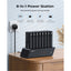 Raycue BoostDock 8 in 1 Charging Station Combo Power Bank (UK) - 8x 10000mAh / 18W / USB-C / Black