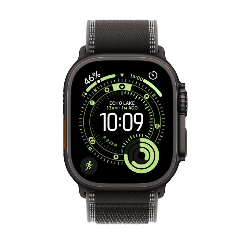 Apple Watch Ultra 3 - LTPO OLED / 64GB / 49mm / Bluetooth / Wi-Fi / Cellular / Medium/Large / Black Titanium Case with