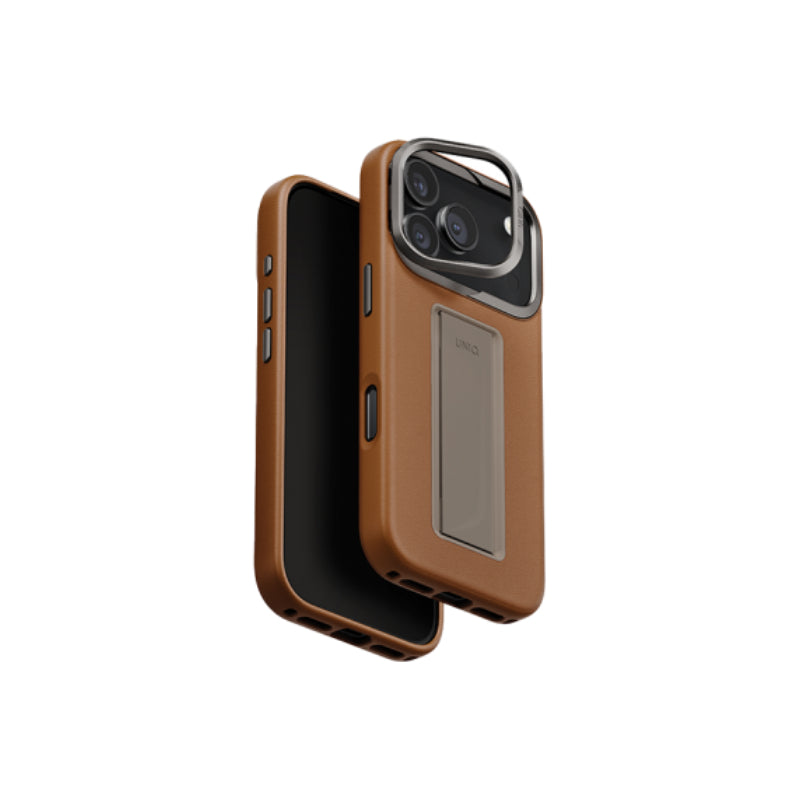 UNIQ Hybrid Heldro Pro Magclick Charging Case For iPhone 17 Pro - Caramel