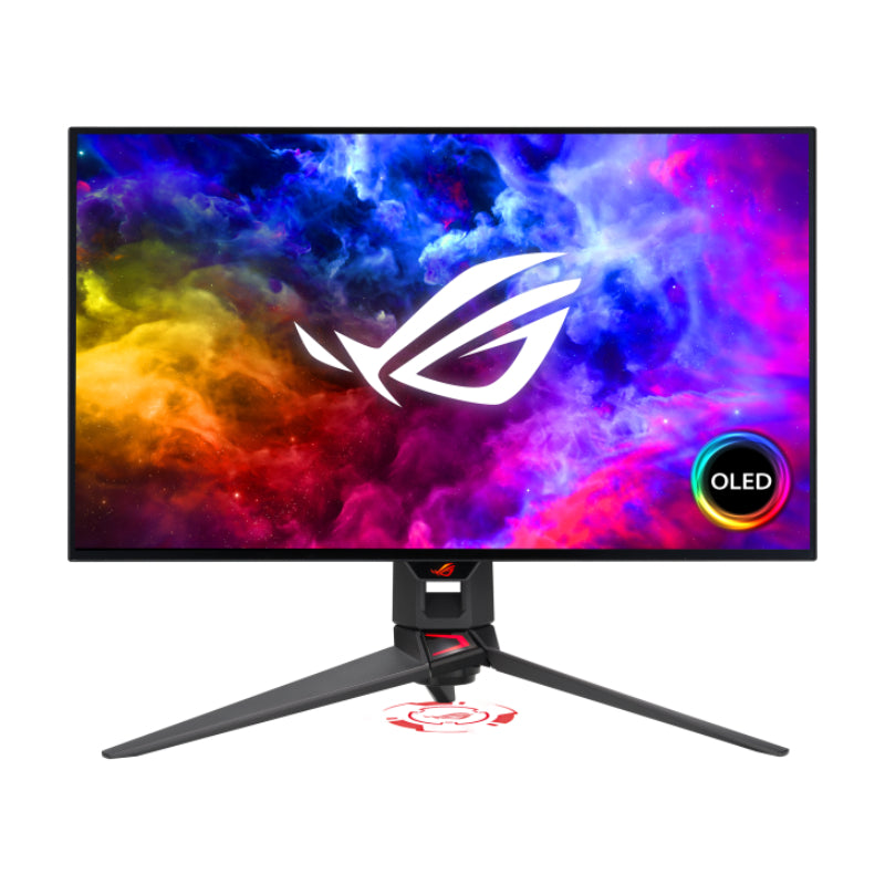 شاشة  الألعاب آسوس ROG Swiftشاشة  26.5 بوصة OLED / 0.03 مللي ثانية / 240 هرتز / إتش دي إم أي . إتش دي إم أي / DP 1.4 / يو اس بي .2 الجيل Type-A / ضمان ثلاث سنوات شاشة الألعاب