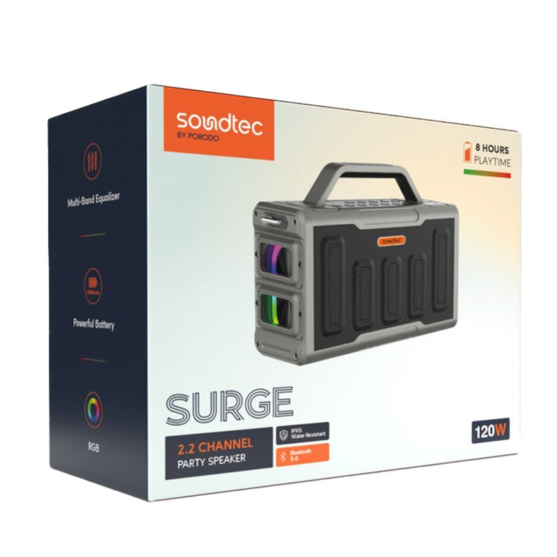 Porodo Soundtec Surge 2.2 Channel Party Speaker - Wireless / Black