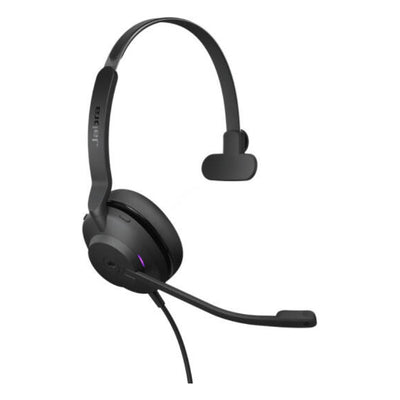 سماعة رأس  Jabra Evolve2 30 SE MS أحادية اللون سماعة رأس  بسلك  يو اس بي/ أسود