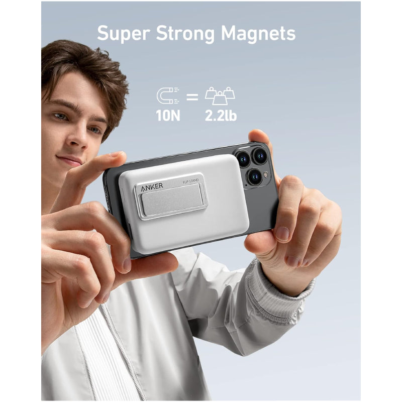 Anker 633 Magnetic Power Bank - 10K / 20W / USB-C / White