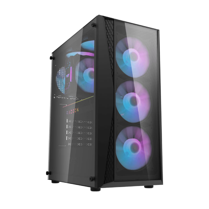 darkFlash Gaming PC - Intel Core i5-12400F / H610 DDR4 Motherboard / 16GB DDR4 RAM / 1TB (NVMe M.2 SSD) / RTX 3050 6GB Graphic Card / 550W Power Supply / Black