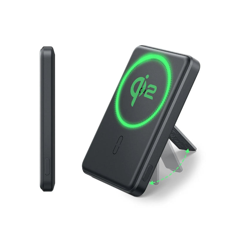 ESR Qi2 MagSlim Kickstand Power Bank - 5000mAh / Black