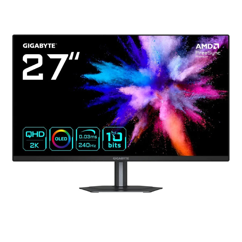 GIGABYTE GO27Q24 - 27" 2K QHD / 0.03ms / 240Hz / HDMI/DisplayPort / Gaming Monitor - Black