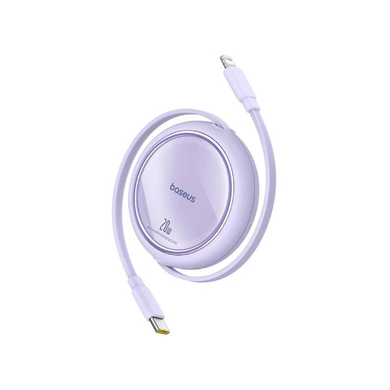 Baseus Free2Pull USB-C to Lightning Retractable Cable - 20W / Purple ...