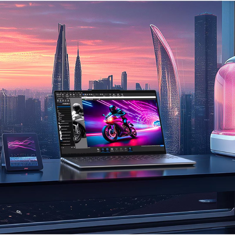 جهاز كمبيوتر لينوفو يوجا برو  الجيل المزود بتقنية الذكاء الاصطناعي جهاز كمبيوتر  16 بوصة بدقة 3.2K (3200x2000) شاشة OLED تانديم / ألترا 285H / 64 جيجابايت  2 تيرابايت NVMe م.2 إس إس دي) / RTX 5070 8 جيجابايت / تعزيز AI، فوق إلى TOPS / ويندوز 11 هوم  Arb/Eng / 2YW / Luna رمادي  لابتوب