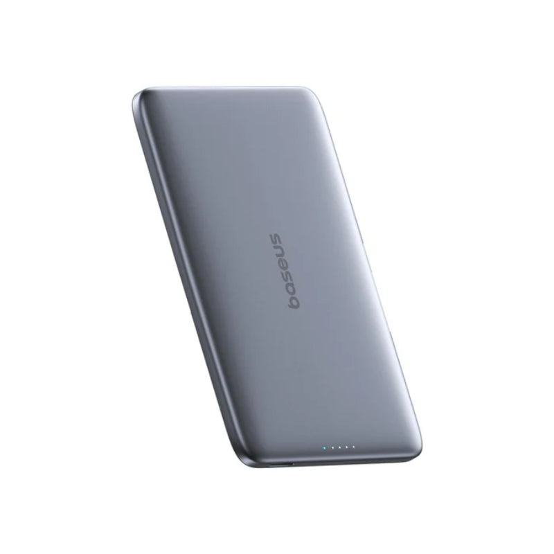 باسيوس -طاقة مغناطيسي نحيف  - 5000mAh / 20W / رمادي