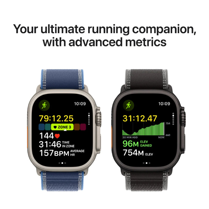 Apple Watch Ultra 3 - LTPO OLED / 64GB / 49mm / Bluetooth / Wi-Fi / Cellular / Small/Medium / Black Titanium Case with