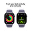 Apple Watch Series 11 - LTPO OLED / 64GB / 46mm / Bluetooth / Wi-Fi / Medium/Large / Silver Aluminum Case with Purple