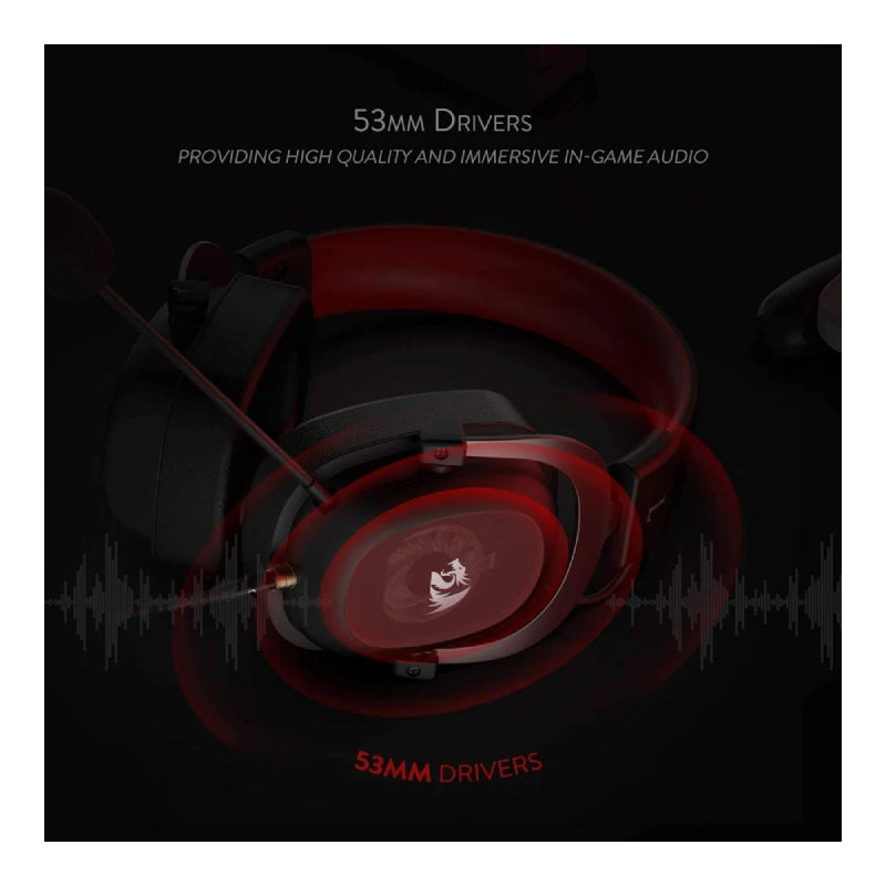 Redragon H510 ZEUS Gaming Headset - Over-Ear / 3.5mm / Black