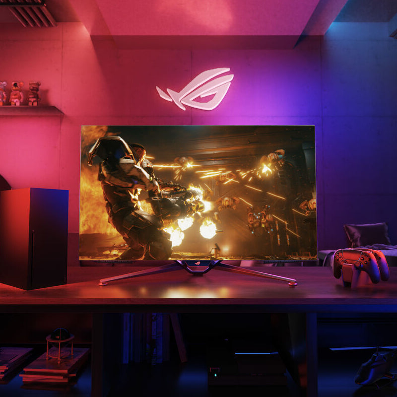 ASUS ROG Swift OLED PG42UQ - 41.5" 4K OLED / 0.1ms / 138Hz / USB 3.2 Gen 2 Type-A/HDMI 2.0/2.1/DisplayPort 1.4 / Speaker - Gaming Monitor