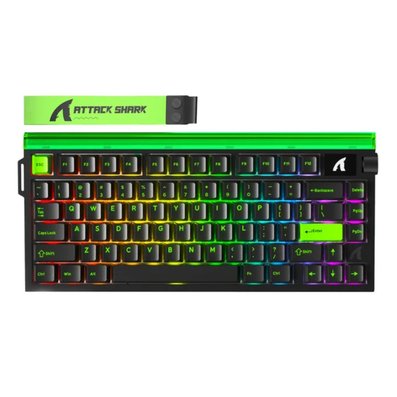 ATTACK SHARK R85 HE Rapid Trigger Keyboard Magnetic Switch with Custom Lightbox - Black