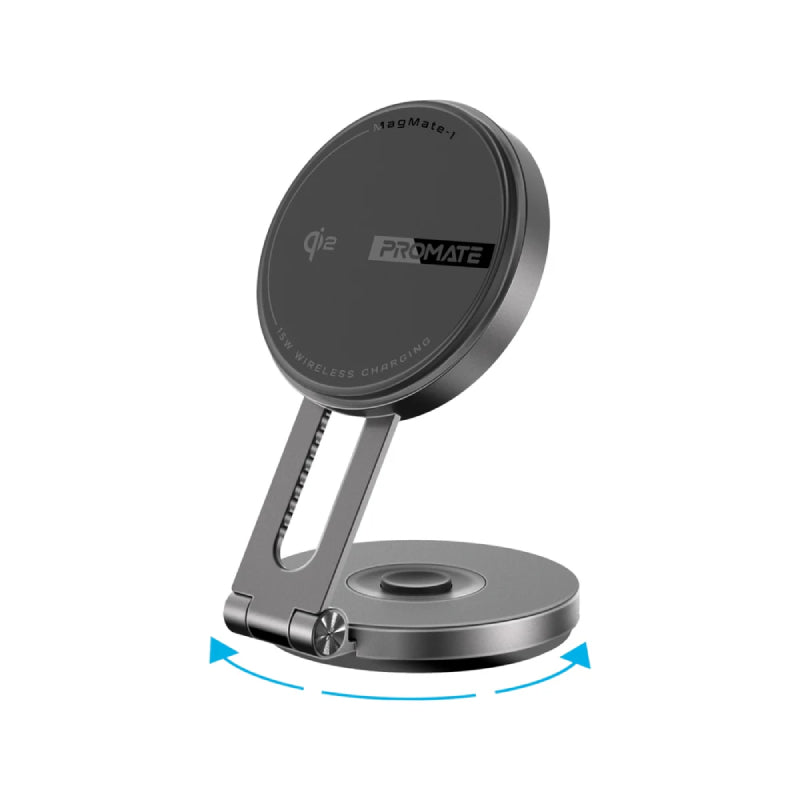 PROMATE Qi2 Certified Extending Magnetic Wireless Smartphone Charging Mount - 15W