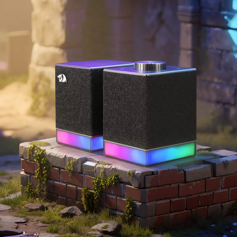 Redragon GLYPH GS517 PC Gaming Speaker - Dual BT 5.0 / USB / 4000mAh / 8 RGB