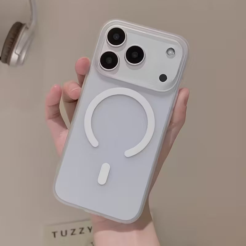 MagSafe Frosted Phone Case for iPhone 17 Pro Max - White
