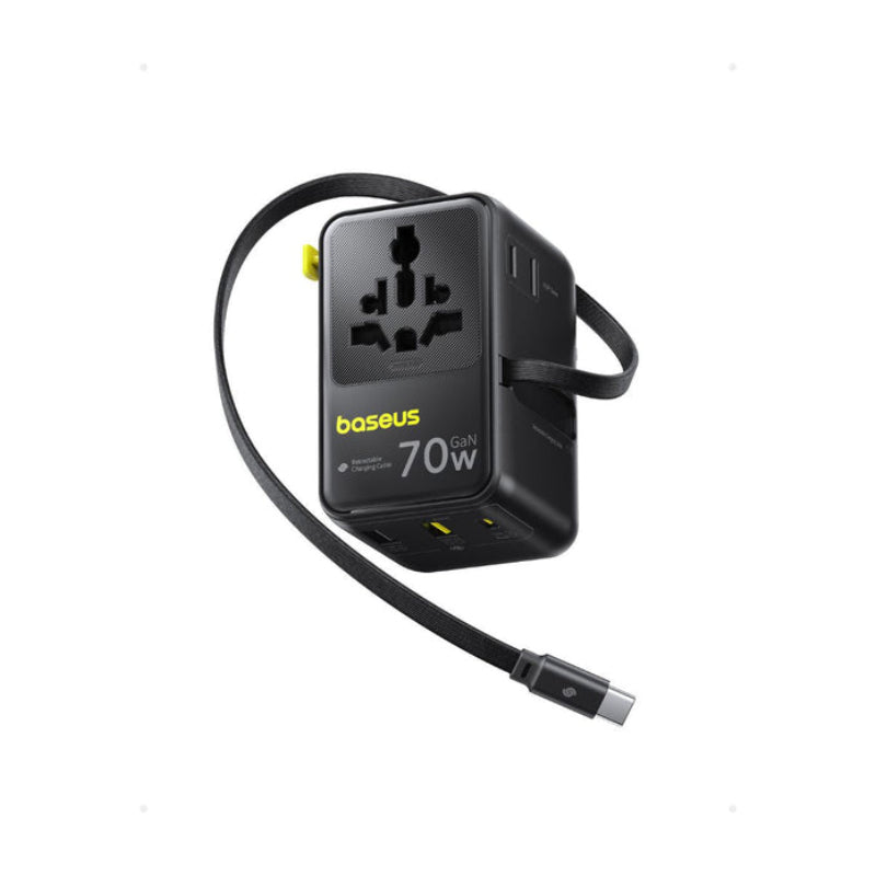 Baseus EnerCore CG11 Universal Travel Adapter - 70W / Black