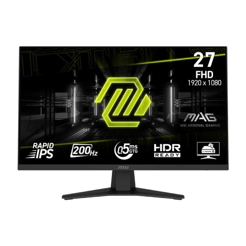 MSI MAG 274F - 27" FHD / 0.5ms / Up to 200Hz / HDMI/DisplayPort/ Gaming Monitor - Black