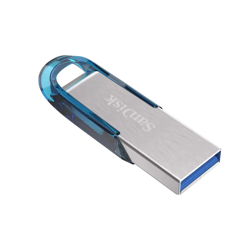 محرك  فلاش SanDisk ألترا  محرك  128 جيجابايت  فوق إلى ميجابايت/ثانية / يو اس بي .0 / أزرق  فضي