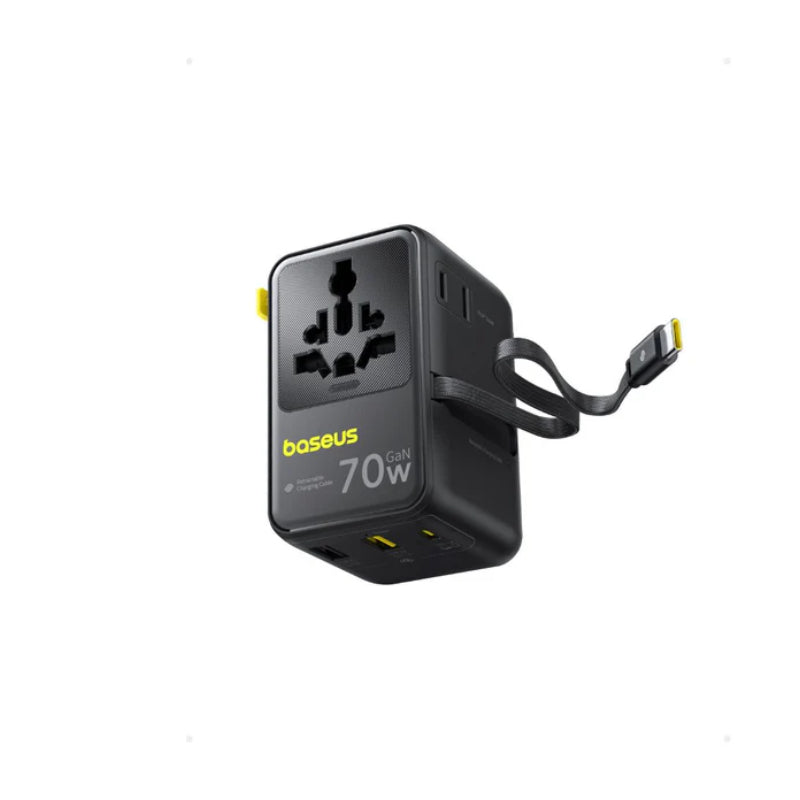 Baseus EnerCore CG11 Universal Travel Adapter - 70W / Black