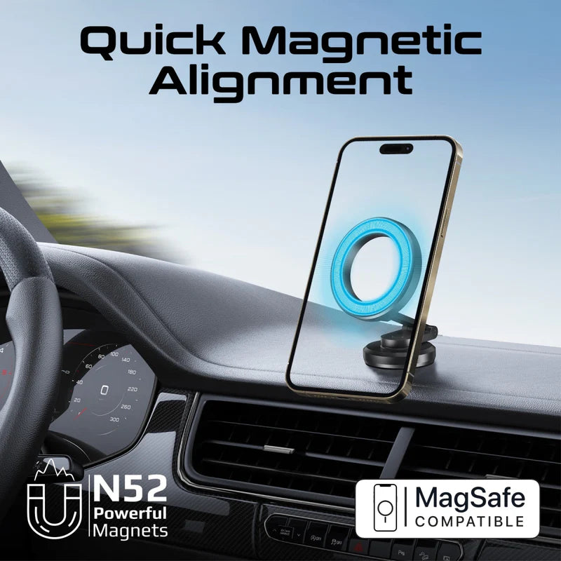 حامل مغناطيسي قابل للطي بدون قاعدة من PROMATE MagGrip بزاوية 360 درجة