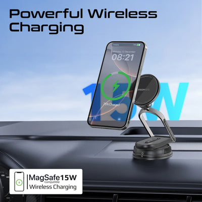 PROMATE Versatile Ultra-Thin Cradleless MagSafe Charging Mount - 15W