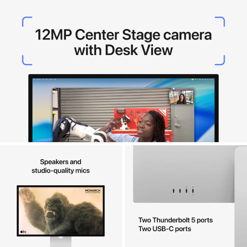 Apple Studio Display With Tilt Adjustable Stand - Nano-Texture Glass / Thunderbolt 5 / 27.0