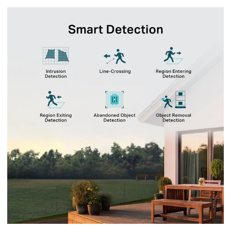 TP-Link VIGI C540V VIGI 4MP Outdoor Full-Color Dual-Lens Varifocal Pan Tilt Network Camera - 4MP / Up to 25fps / Two-Way / Night Vision