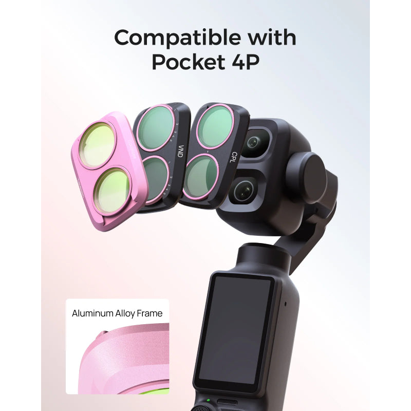 TELESIN Pocket 4P Filter Kit Cool Rose +CPL +VND