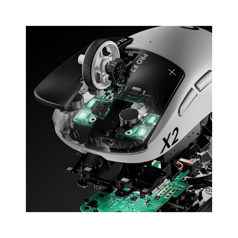 Logitech PRO X2 SUPERSTRIKE LIGHTSPEED Wireless Gaming Mouse - Lunar Eclipse